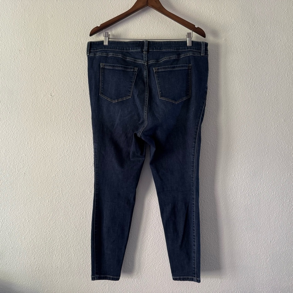 Torrid High Rise Super Chic Skinny Jeans Dark Wash Plus 14 Short Streetwear - Picture 14 of 16